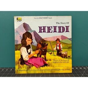 THE STORY‎ OF HEIDI VINYL LP RECORD 1968 (A DISNEYLAND RECORD) 11-PAGE BOOK